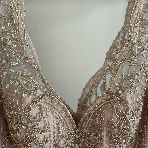 NWT Terani Couture #2111M5268 Evening Gown/Mother of Bride, fully lined/bra cups - Picture 5 of 7